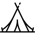 Icon för tält